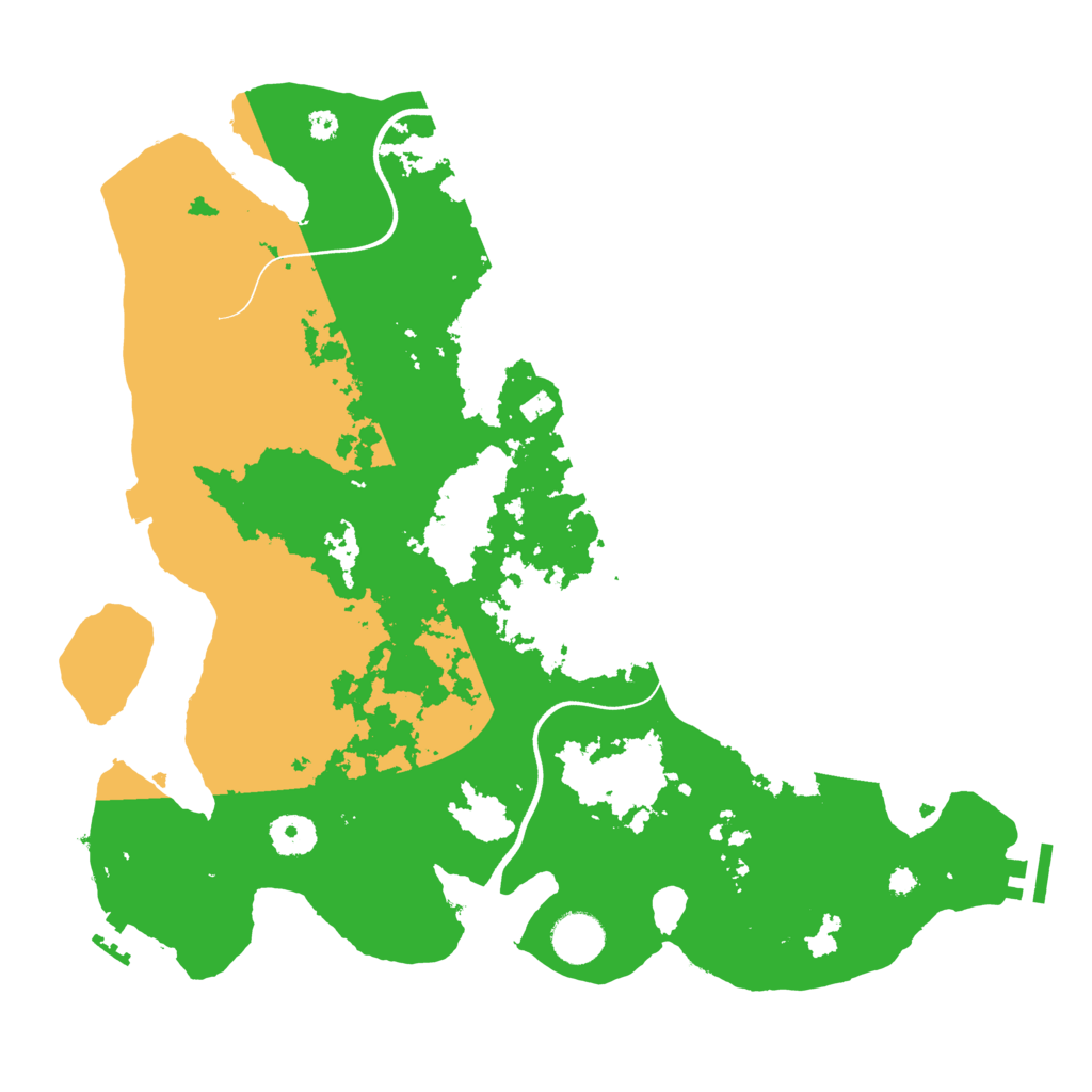 Biome Rust Map: Procedural Map, Size: 3700, Seed: 21357472