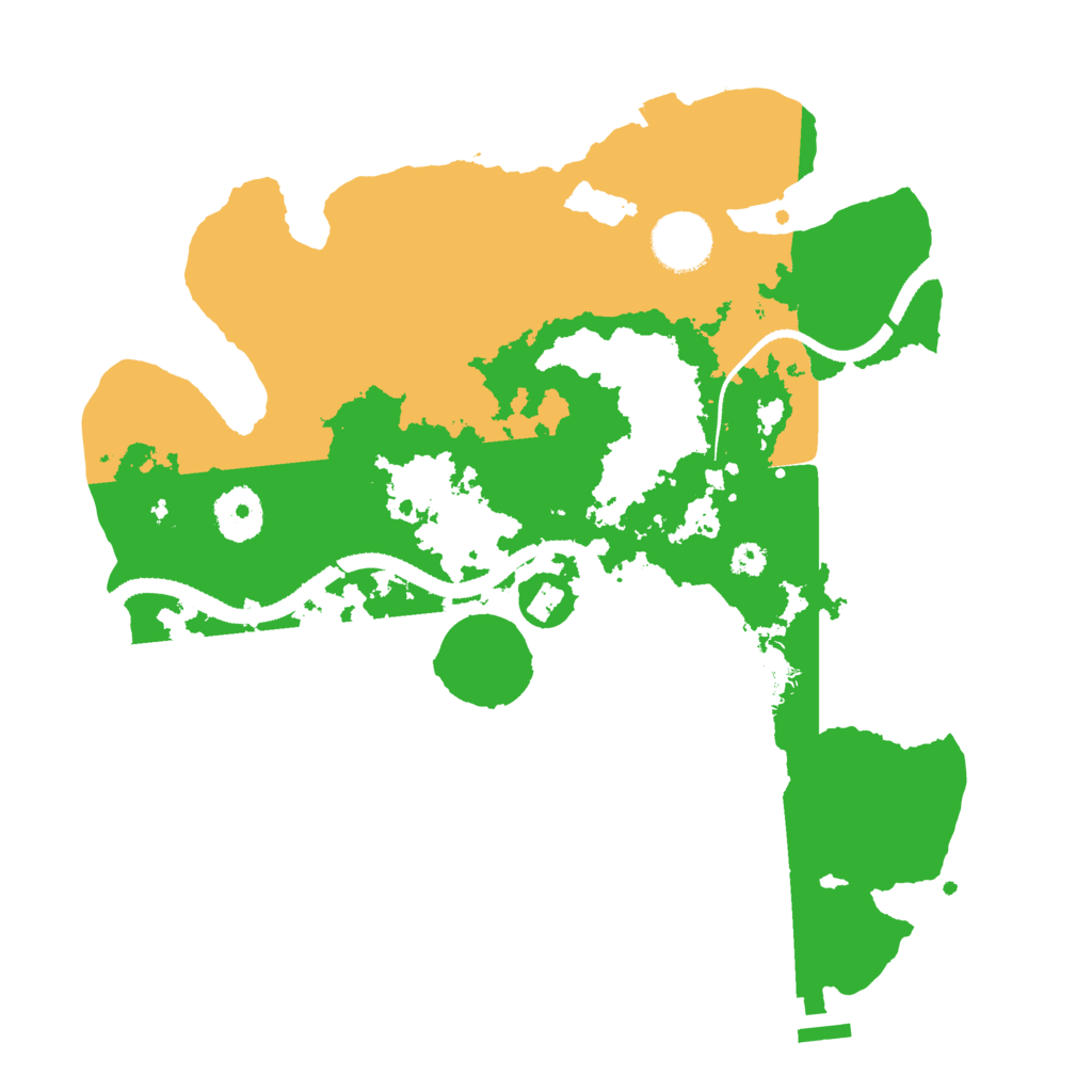 Biome Rust Map: Procedural Map, Size: 3200, Seed: 183112070