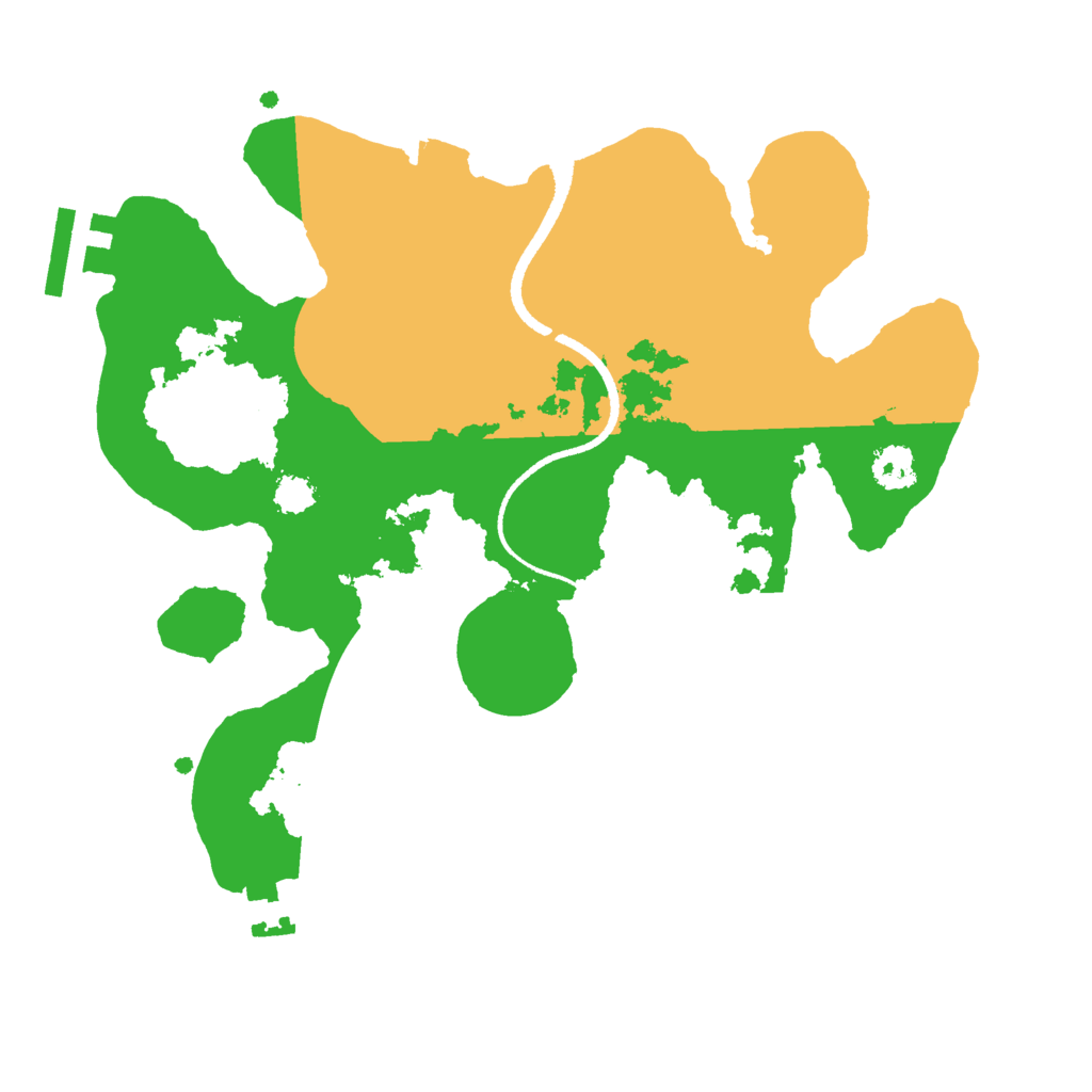 Biome Rust Map: Procedural Map, Size: 2500, Seed: 1798197113
