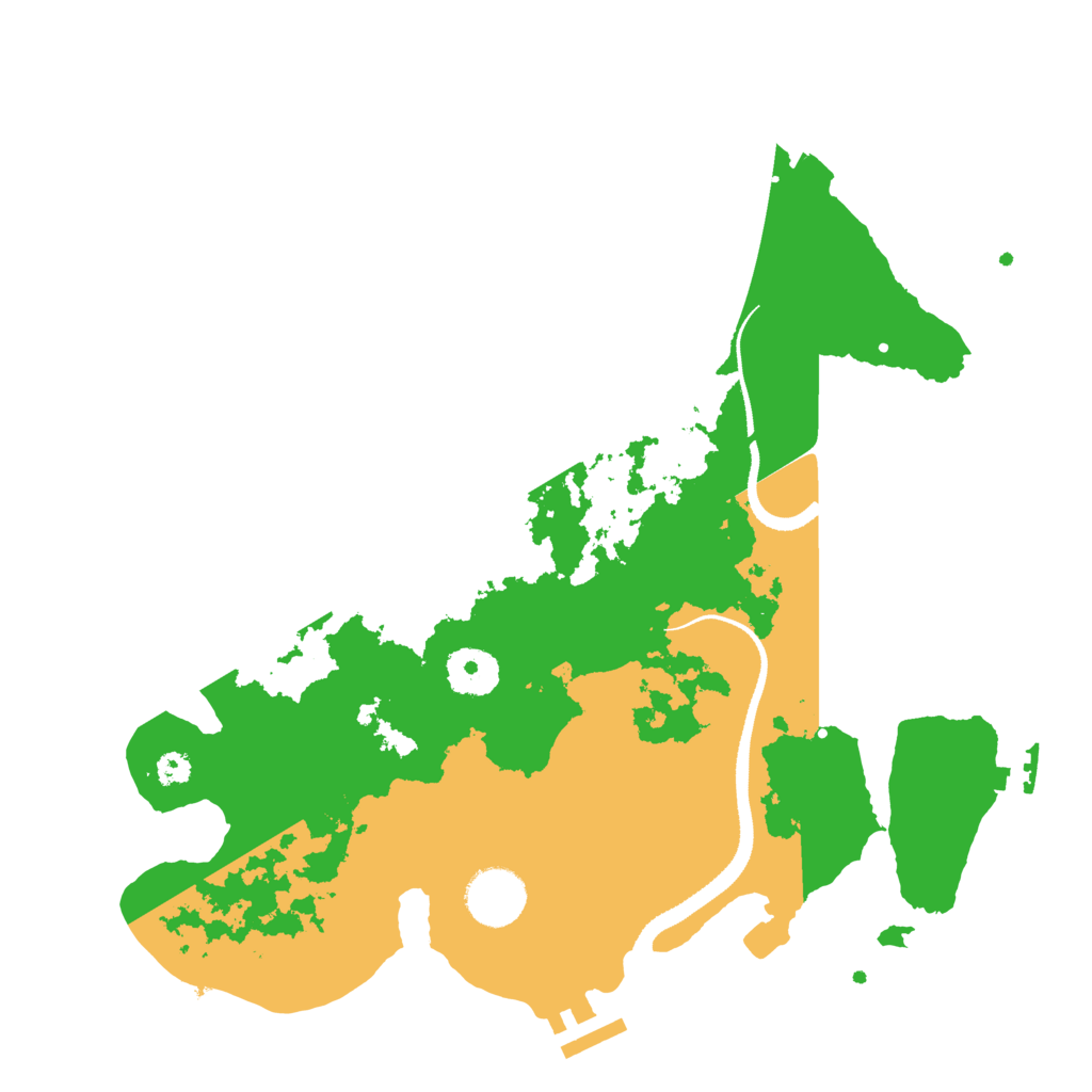 Biome Rust Map: Procedural Map, Size: 3250, Seed: 857378677
