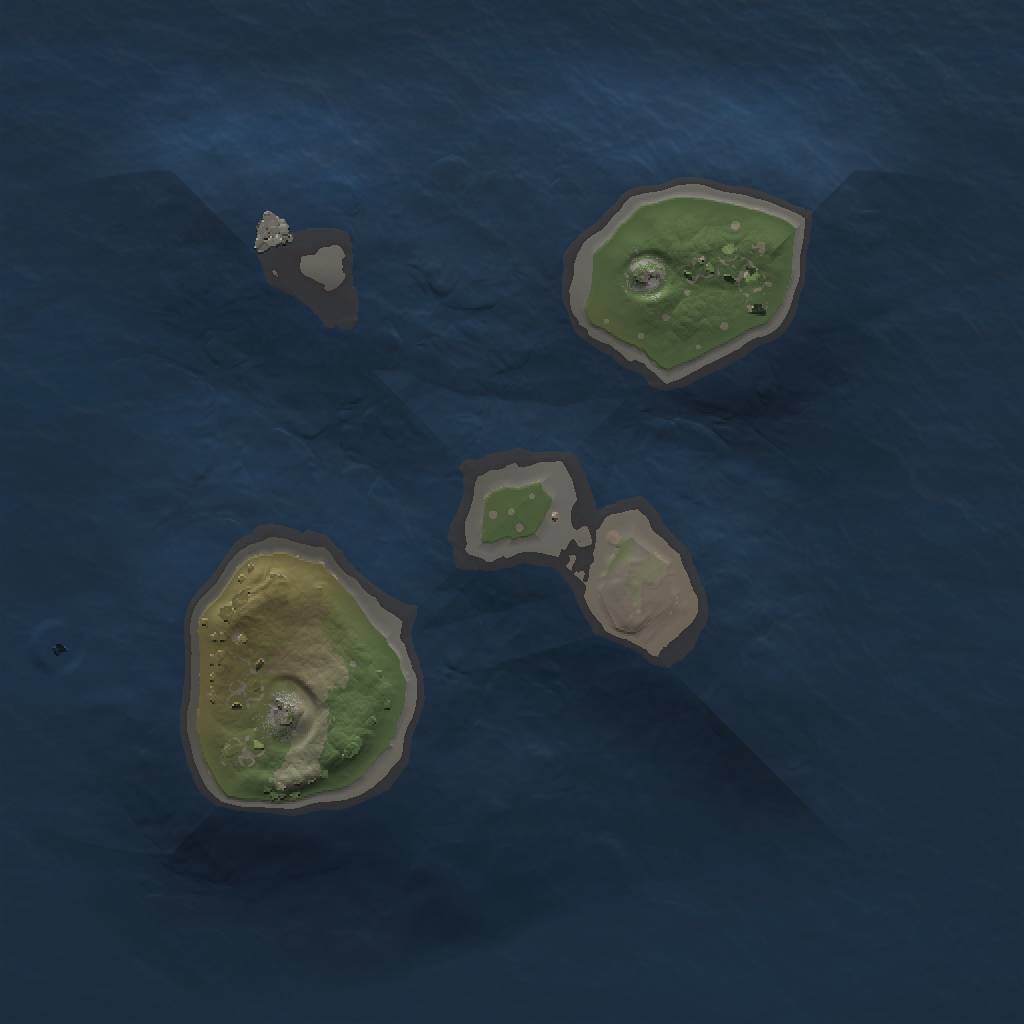 Rust Map: Procedural Map, Size: 1350, Seed: 2, 3 Monuments