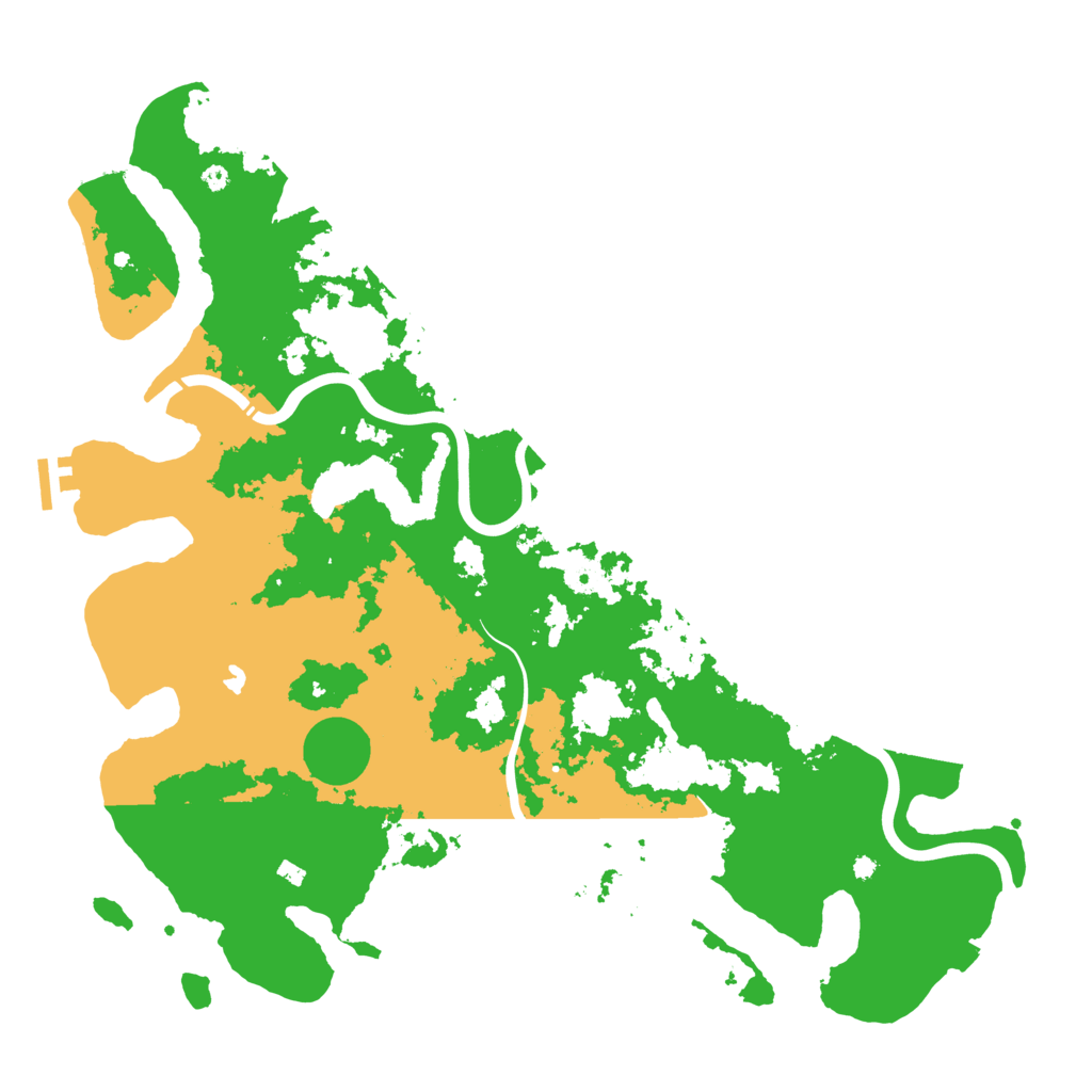 Biome Rust Map: Procedural Map, Size: 4300, Seed: 42746237