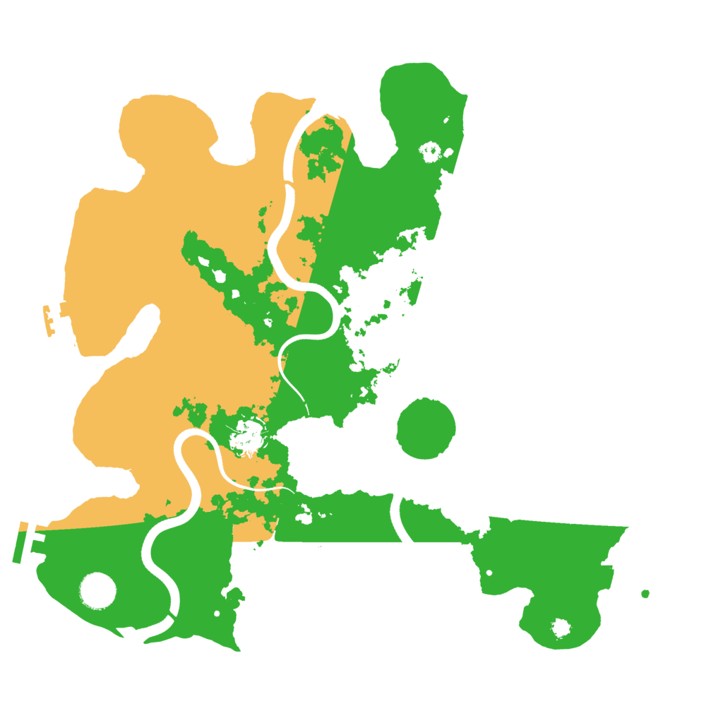 Biome Rust Map: Procedural Map, Size: 3500, Seed: 7040