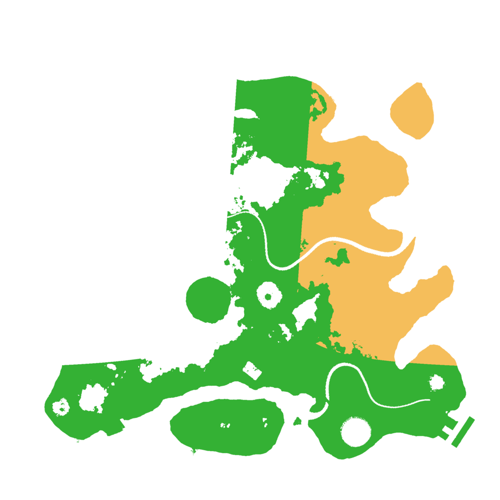 Biome Rust Map: Procedural Map, Size: 3000, Seed: 21683