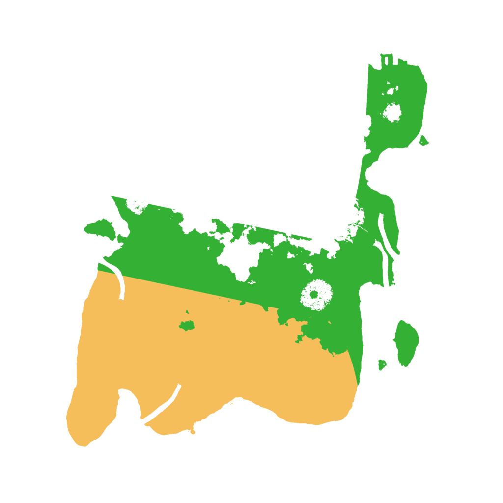 Biome Rust Map: Procedural Map, Size: 2500, Seed: 59987116