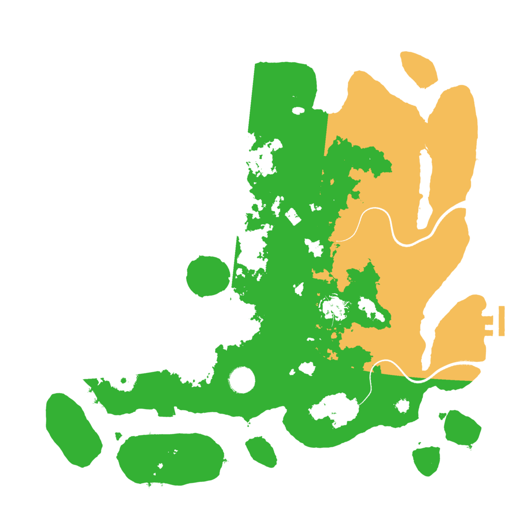 Biome Rust Map: Procedural Map, Size: 3500, Seed: 74938454