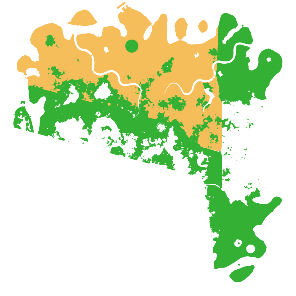 Biome Rust Map: Procedural Map, Size: 6000, Seed: 976518070