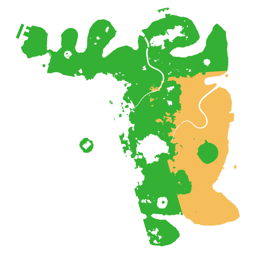Biome Rust Map: Procedural Map, Size: 3500, Seed: 863556008