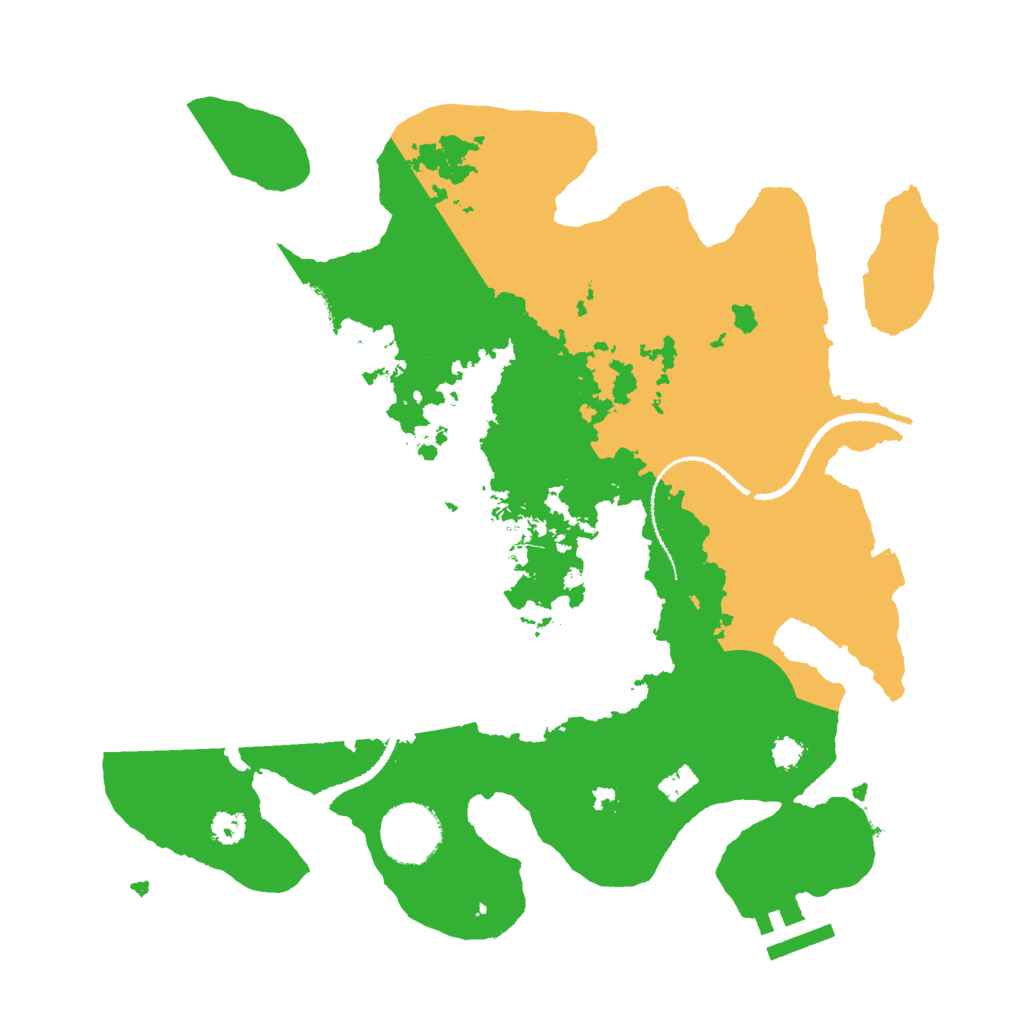 Biome Rust Map: Procedural Map, Size: 3000, Seed: 8849