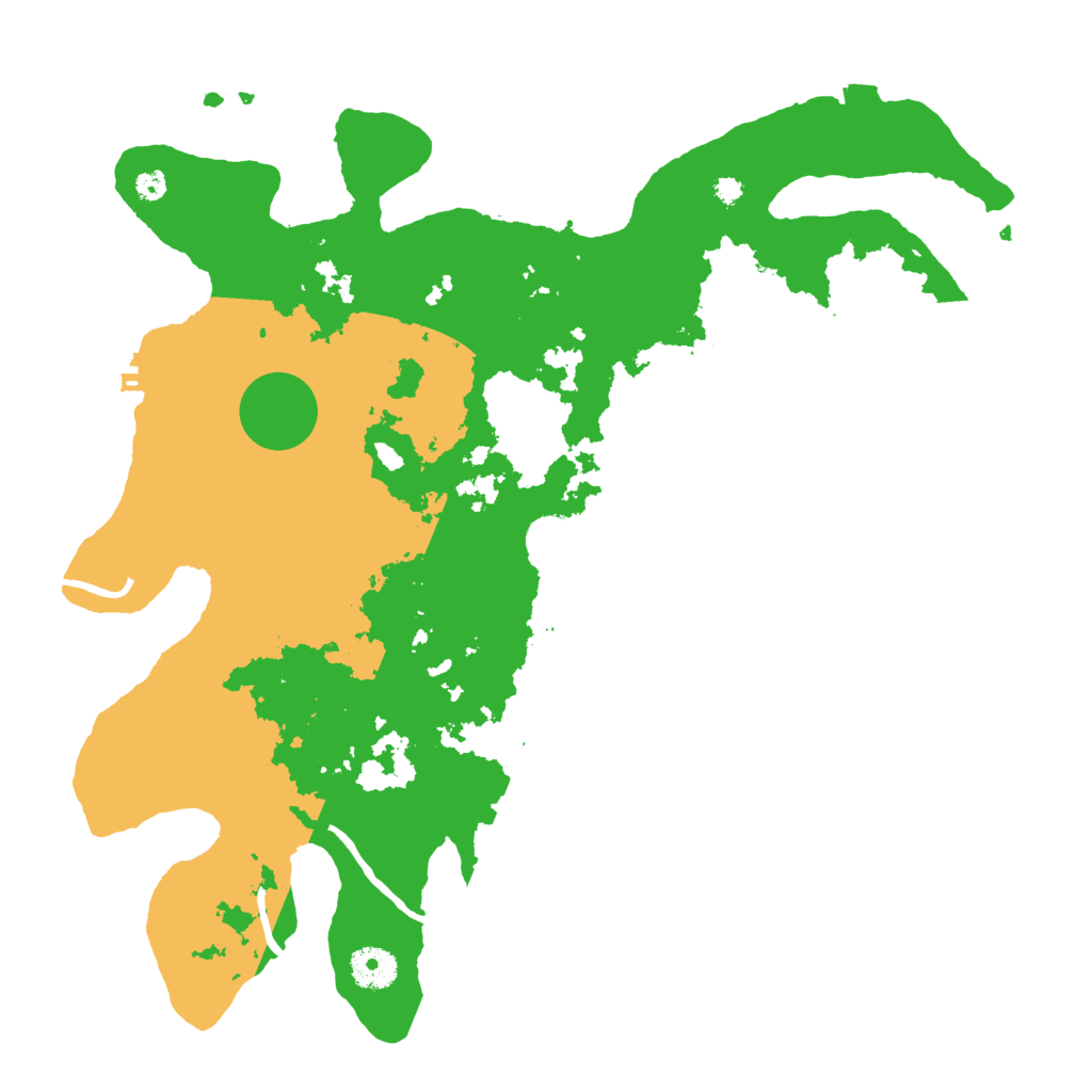 Biome Rust Map: Procedural Map, Size: 3700, Seed: 986562888