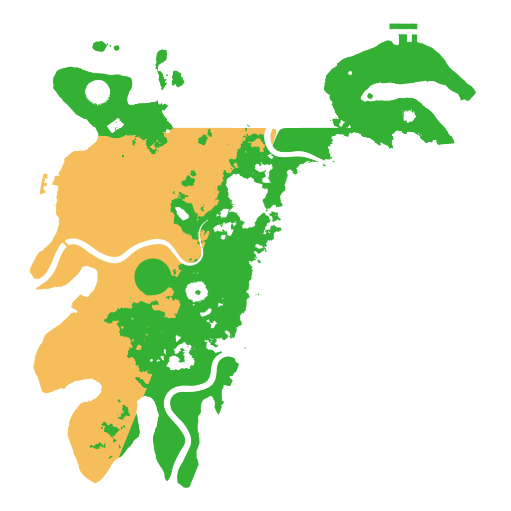 Biome Rust Map: Procedural Map, Size: 3700, Seed: 986562888