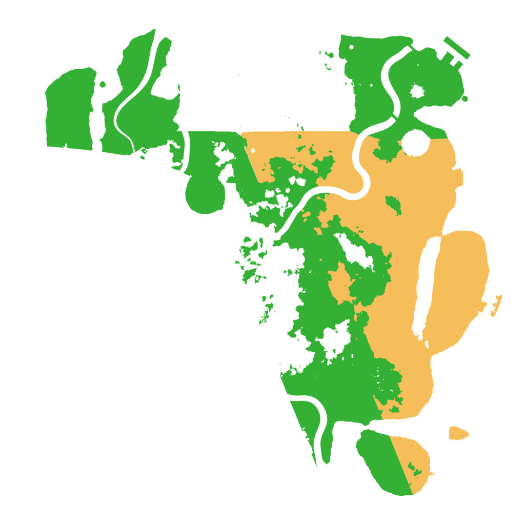 Biome Rust Map: Procedural Map, Size: 3500, Seed: 5465325