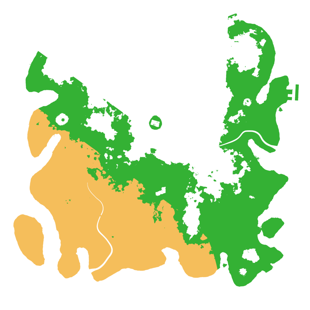 Biome Rust Map: Procedural Map, Size: 3900, Seed: 41626506