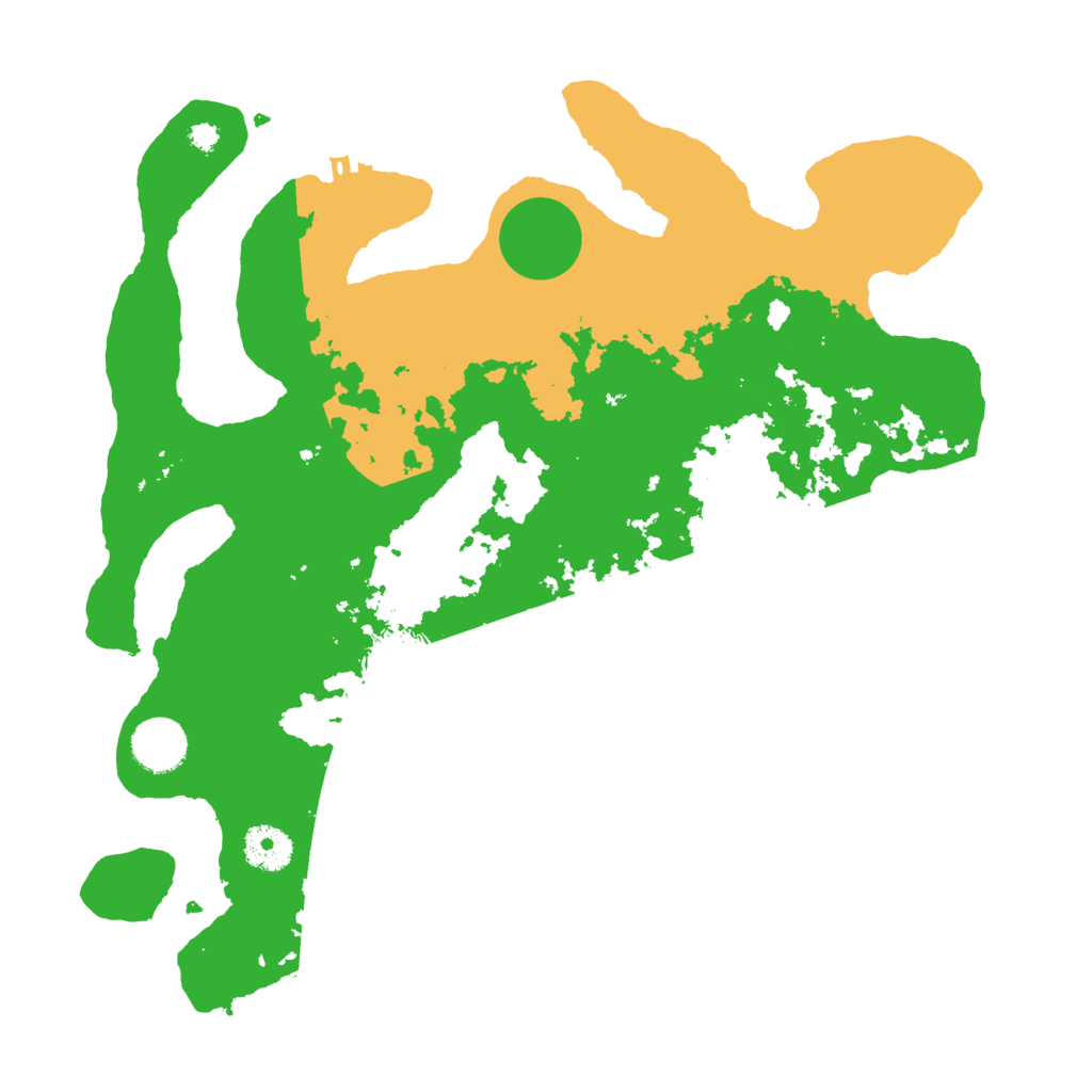 Biome Rust Map: Procedural Map, Size: 3500, Seed: 42377107