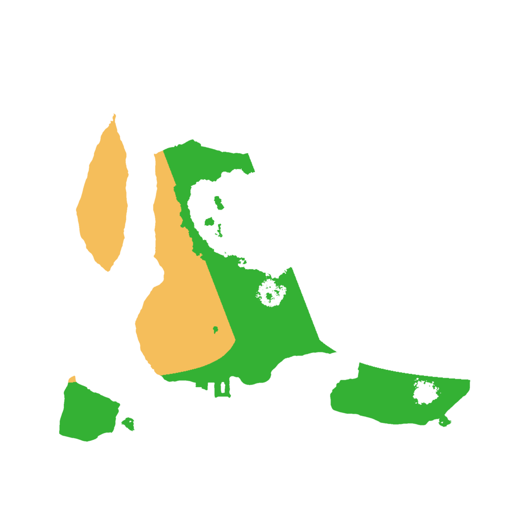 Biome Rust Map: Procedural Map, Size: 2000, Seed: 10542929