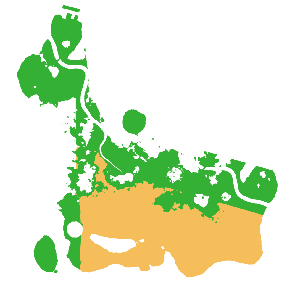 Biome Rust Map: Procedural Map, Size: 3500, Seed: 443794658