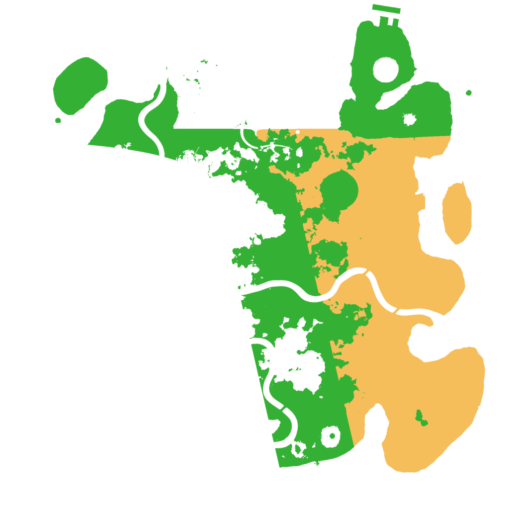 Biome Rust Map: Procedural Map, Size: 3700, Seed: 39252444