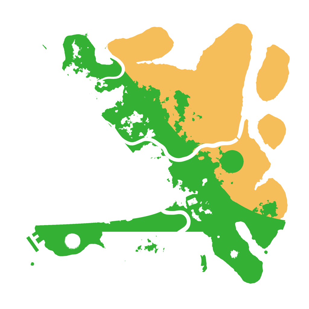 Biome Rust Map: Procedural Map, Size: 3600, Seed: 77407639