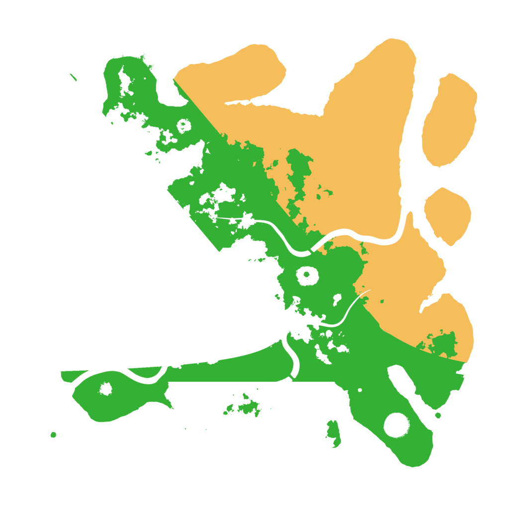 Biome Rust Map: Procedural Map, Size: 3600, Seed: 77407639