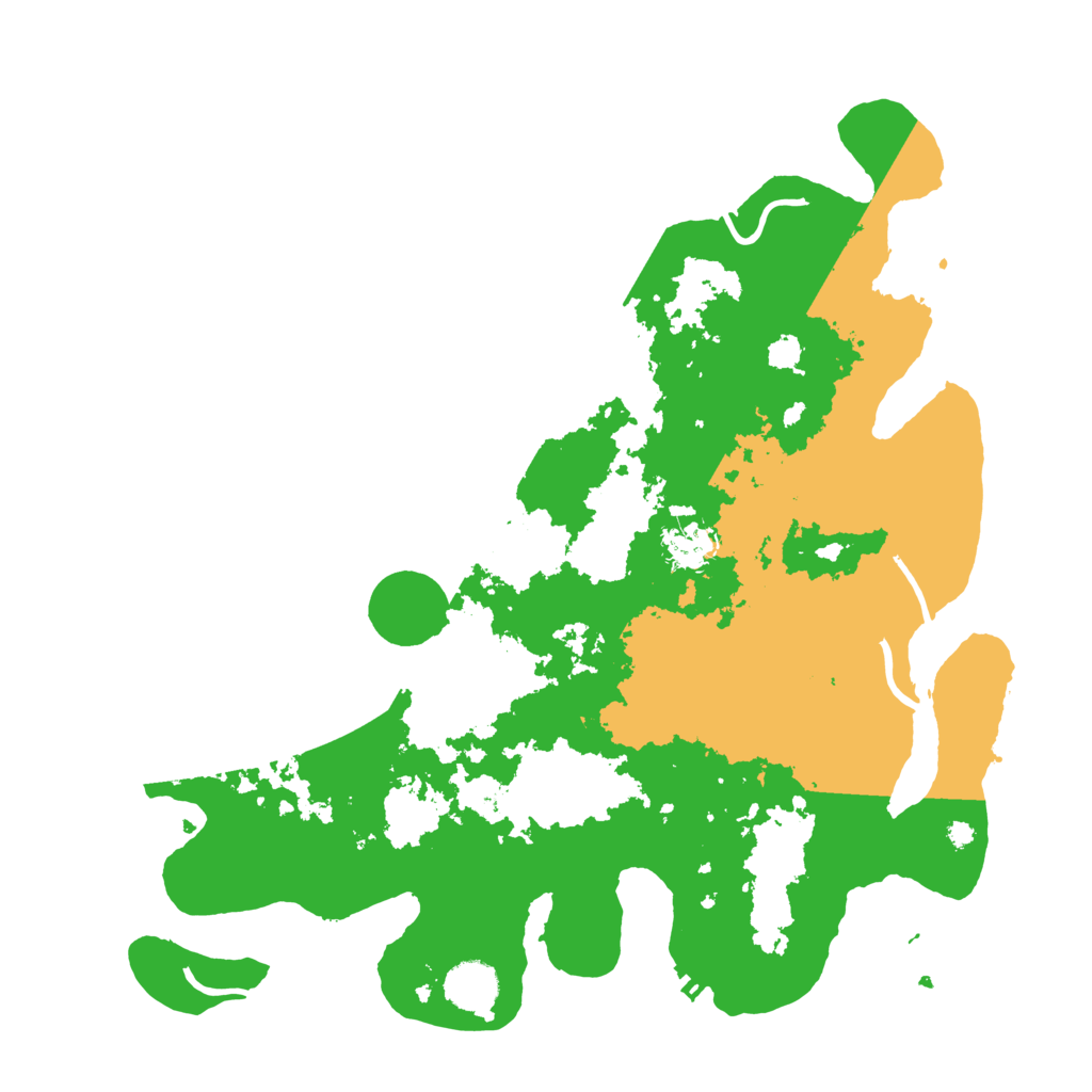 Biome Rust Map: Procedural Map, Size: 3850, Seed: 77799000
