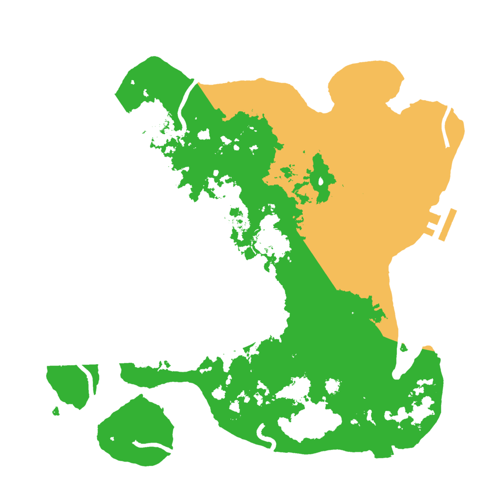 Biome Rust Map: Procedural Map, Size: 3000, Seed: 54254