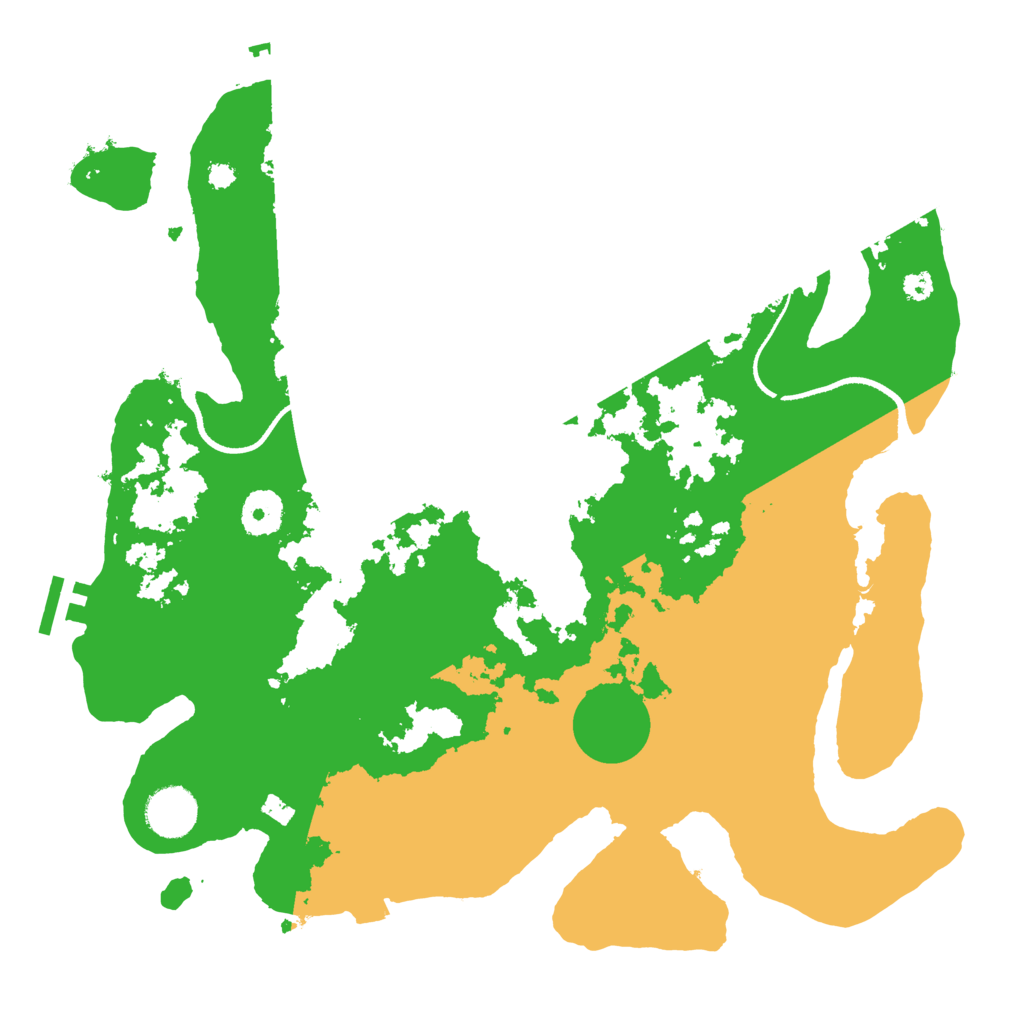 Biome Rust Map: Procedural Map, Size: 3500, Seed: 2078214