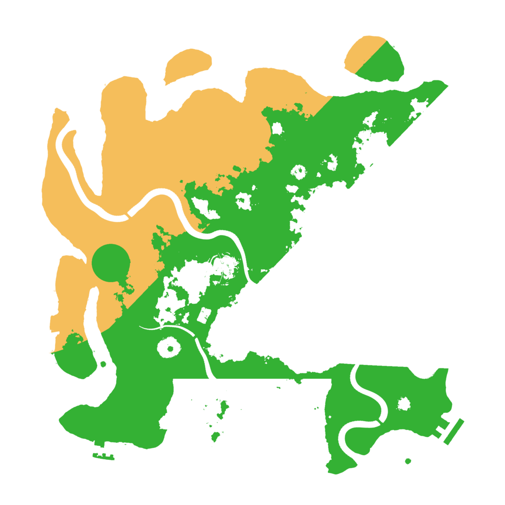 Biome Rust Map: Procedural Map, Size: 3500, Seed: 201649644