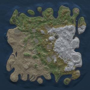 Thumbnail Rust Map: Procedural Map, Size: 4250, Seed: 1924013697, 19 Monuments