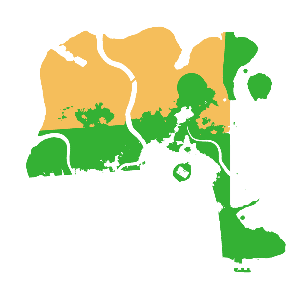 Biome Rust Map: Procedural Map, Size: 2800, Seed: 1161515667