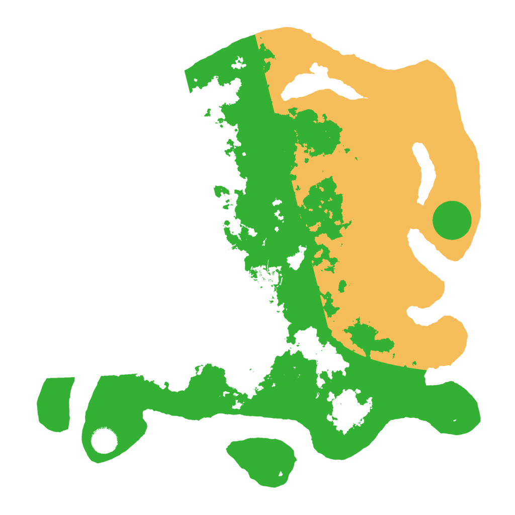 Biome Rust Map: Barren, Size: 3500, Seed: 558973943