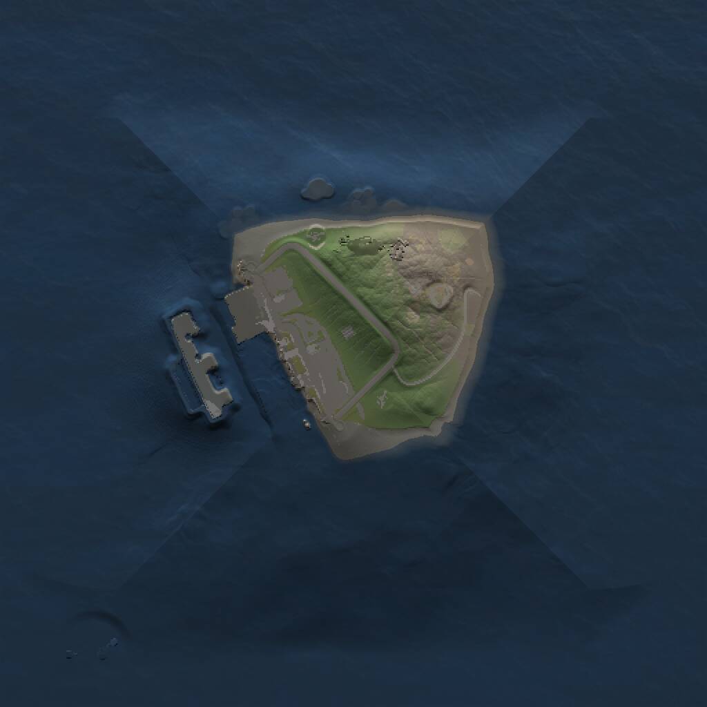 Rust Map: Procedural Map, Size: 1000, Seed: 1067983381, 2 Monuments