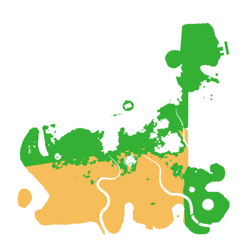 Biome Rust Map: Procedural Map, Size: 3850, Seed: 69590157