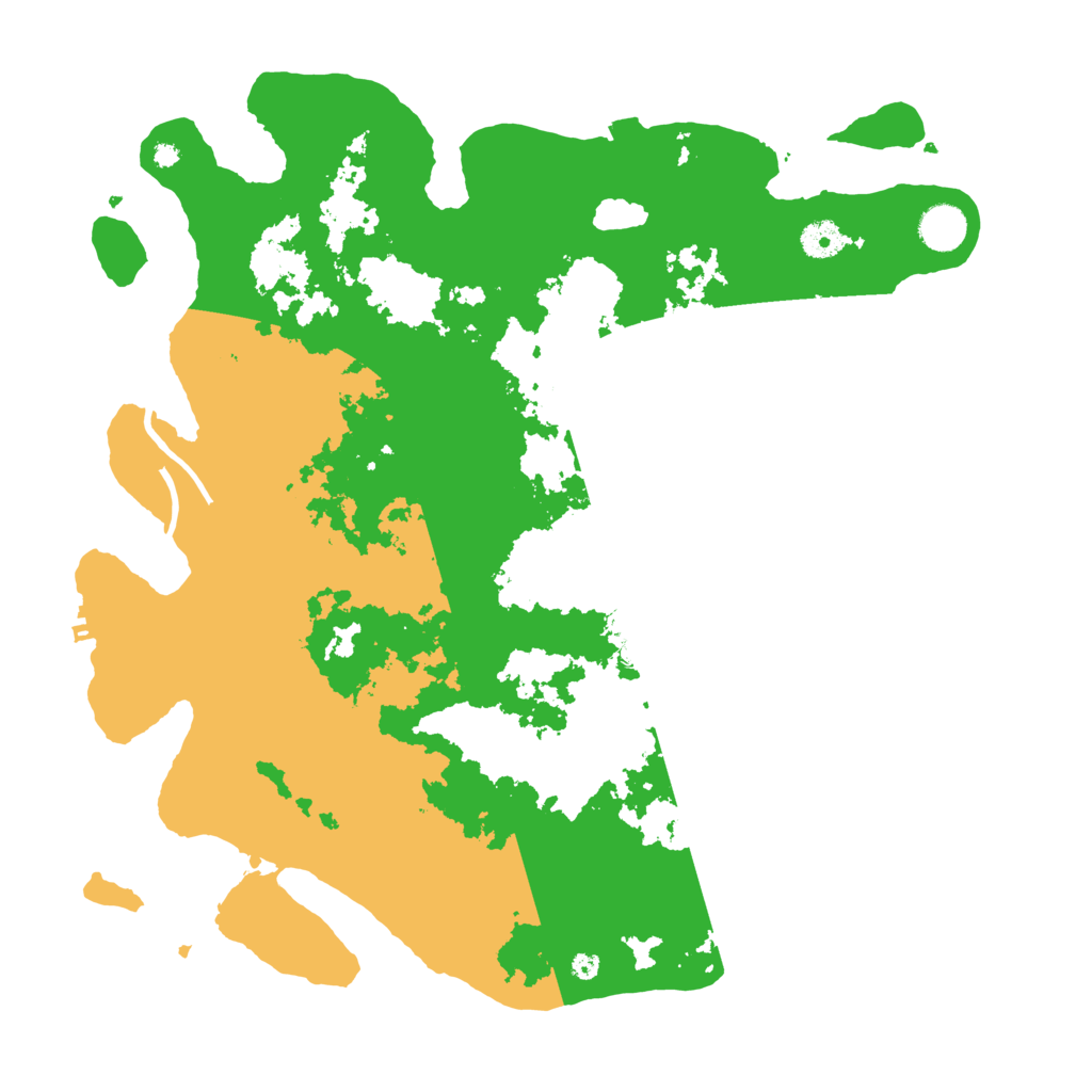 Biome Rust Map: Procedural Map, Size: 4100, Seed: 15223656