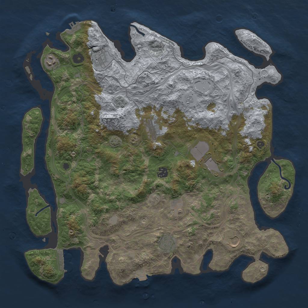 Rust Map: Procedural Map, Size: 4250, Seed: 26455697, 17 Monuments