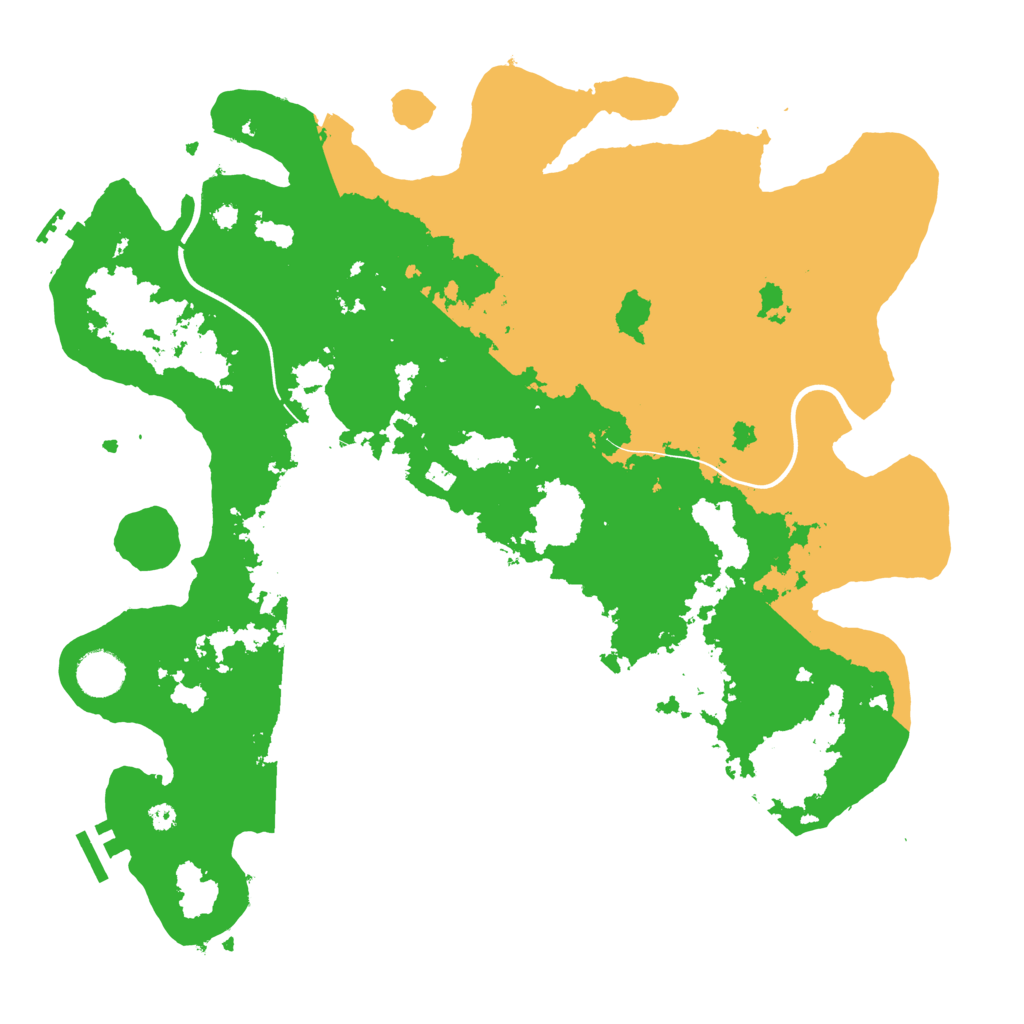 Biome Rust Map: Procedural Map, Size: 3850, Seed: 61947077