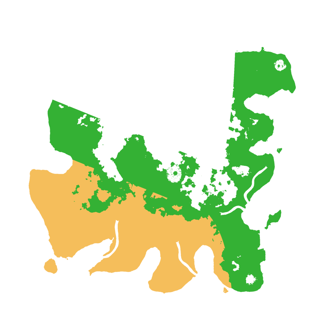Biome Rust Map: Procedural Map, Size: 3000, Seed: 5270