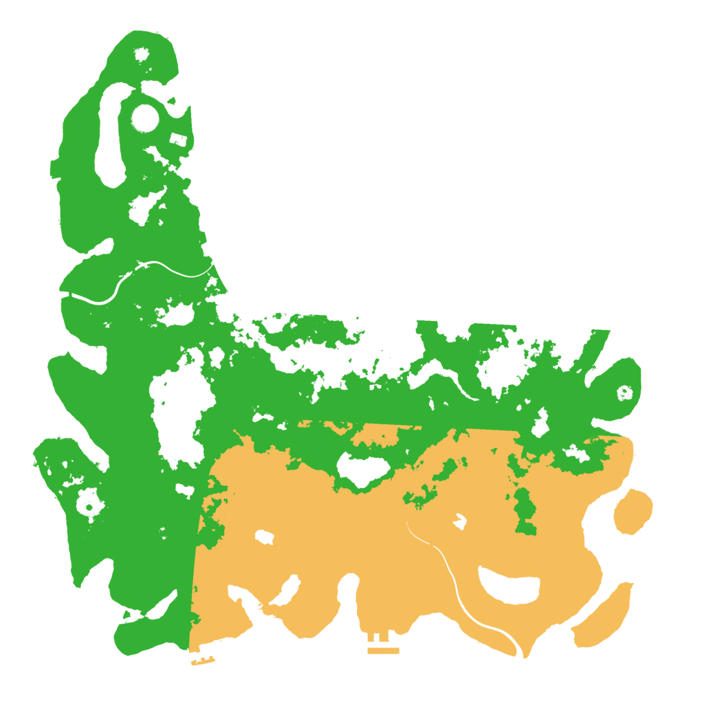 Biome Rust Map: Procedural Map, Size: 4500, Seed: 69420710