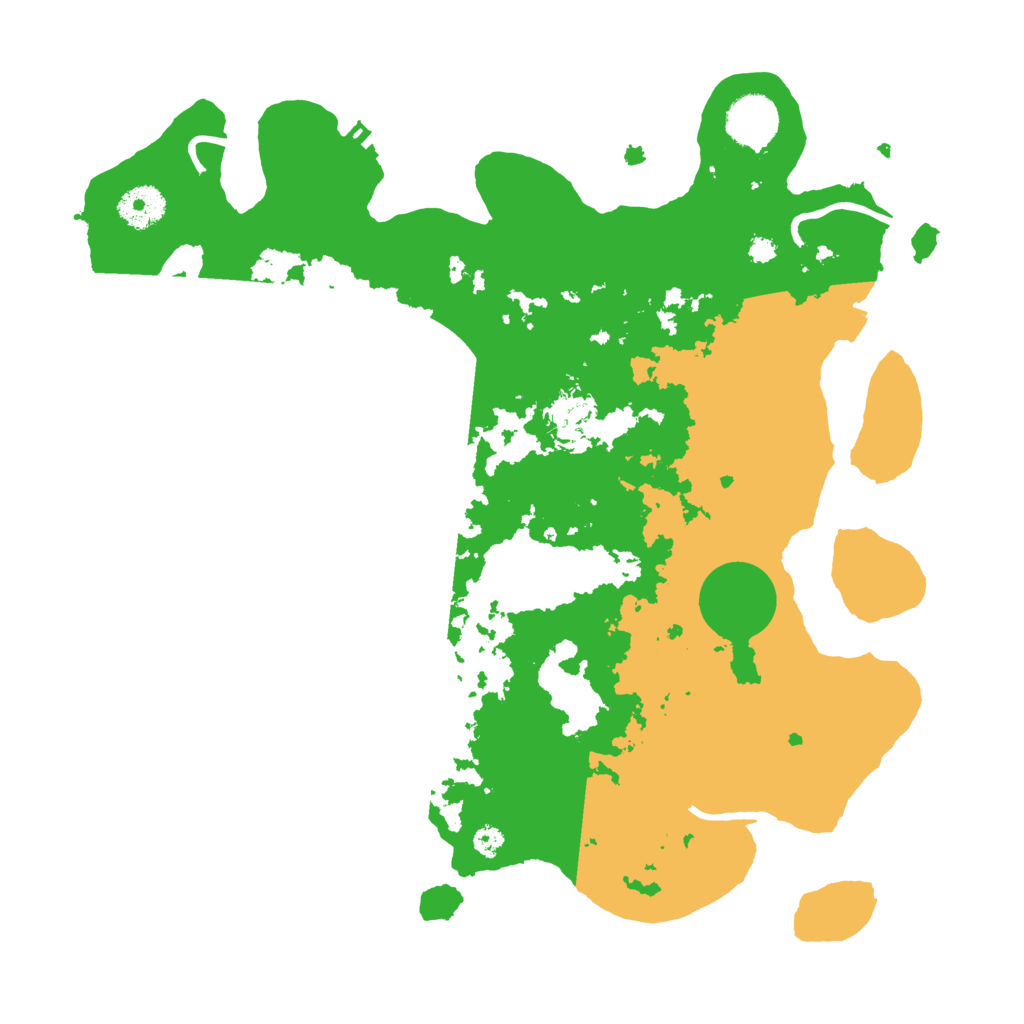 Biome Rust Map: Procedural Map, Size: 3500, Seed: 872