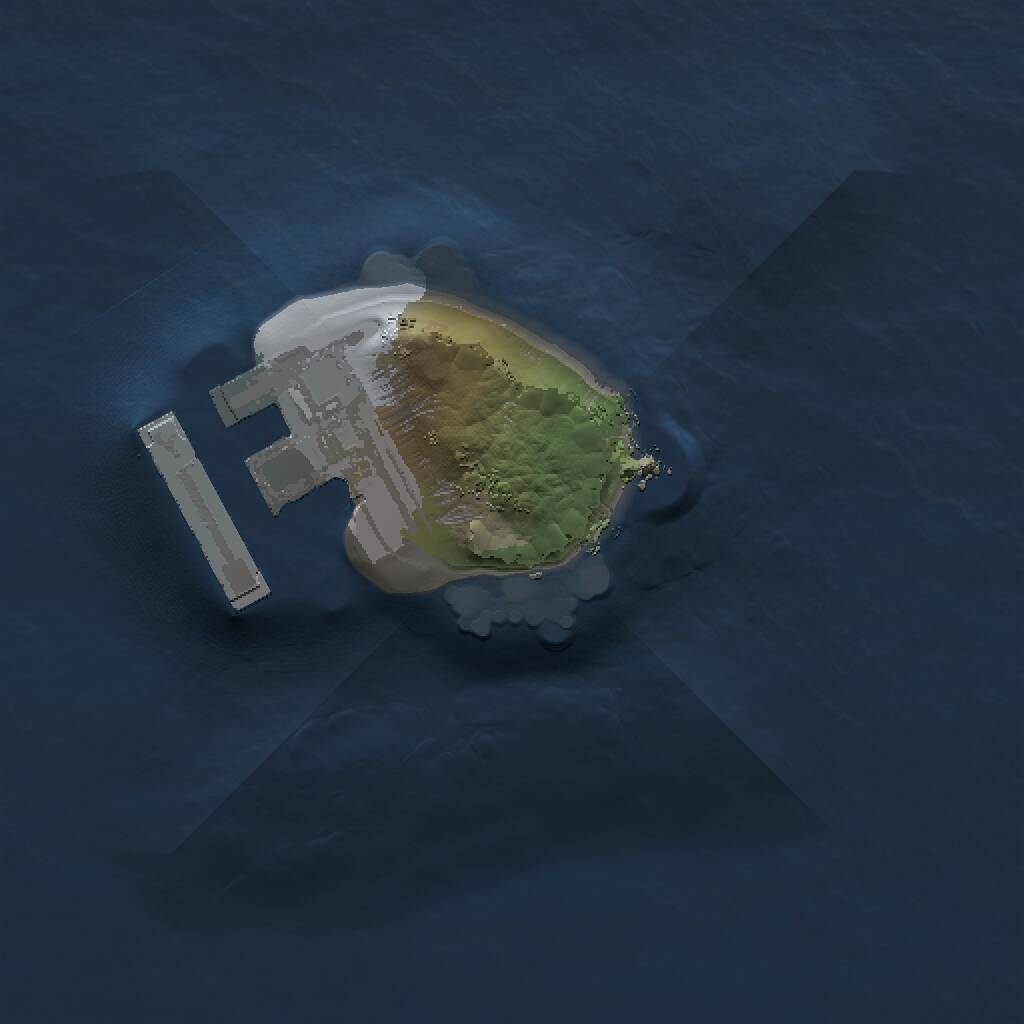 Rust Map: Procedural Map, Size: 1000, Seed: 3167974, 2 Monuments