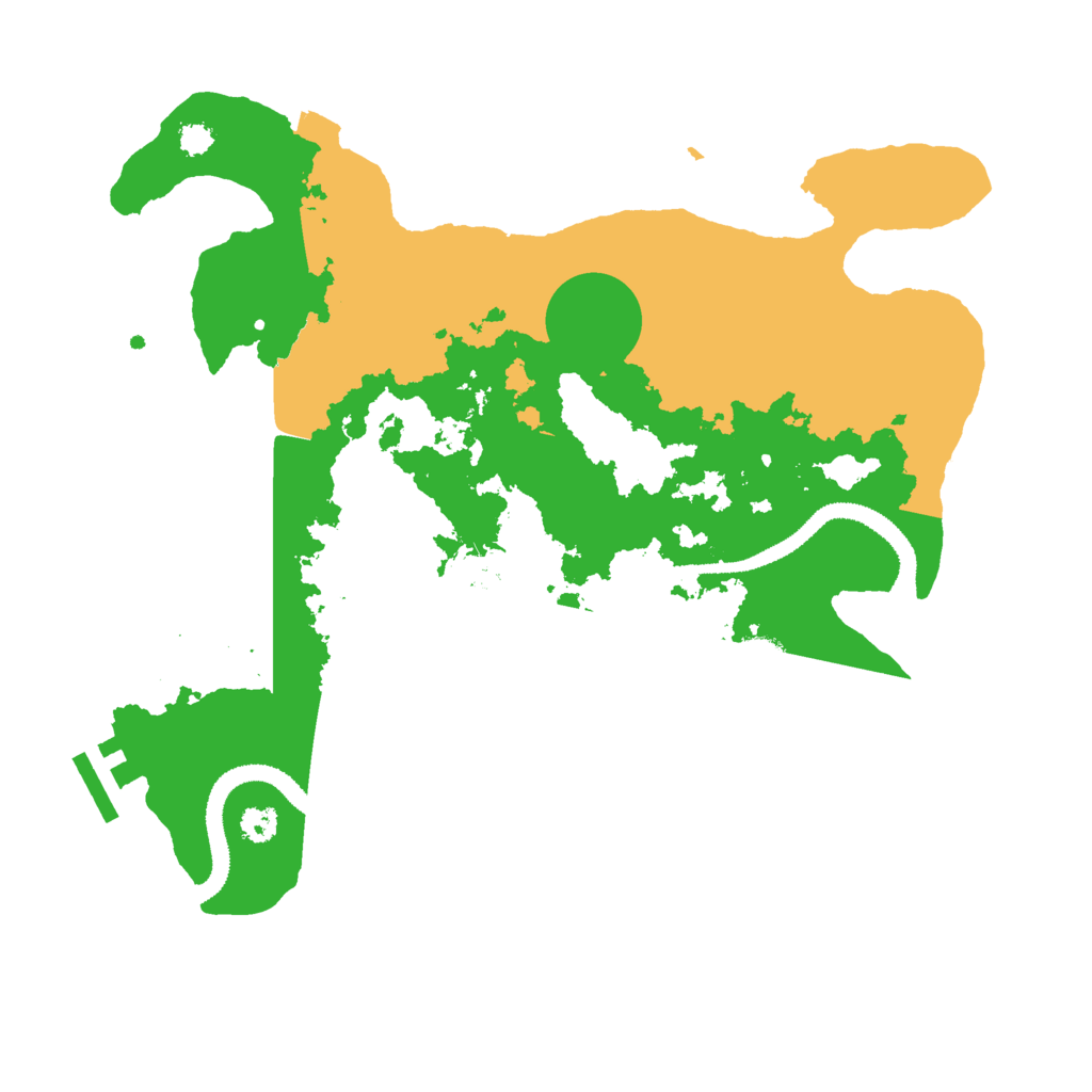 Biome Rust Map: Procedural Map, Size: 3000, Seed: 290099050