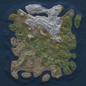 Thumbnail Rust Map: Procedural Map, Size: 4200, Seed: 385939960, 17 Monuments