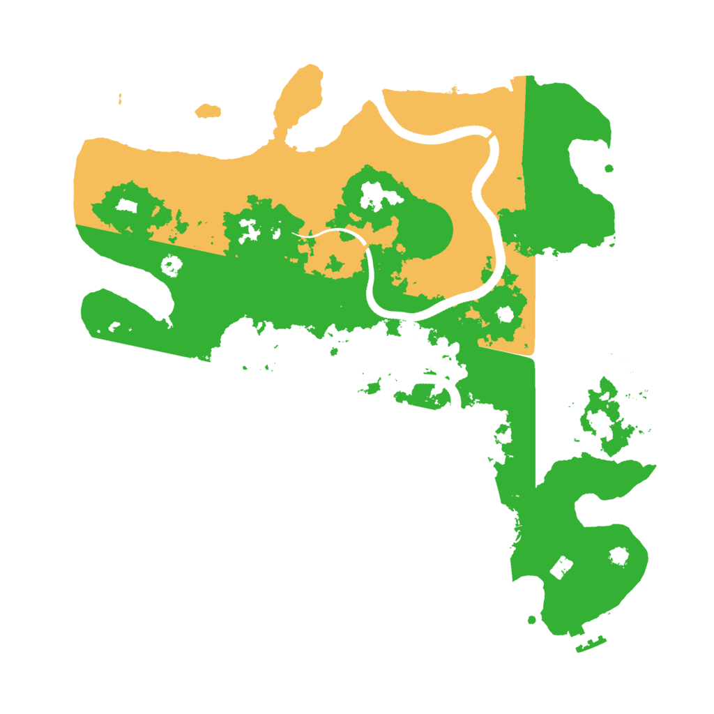Biome Rust Map: Procedural Map, Size: 3450, Seed: 58602525
