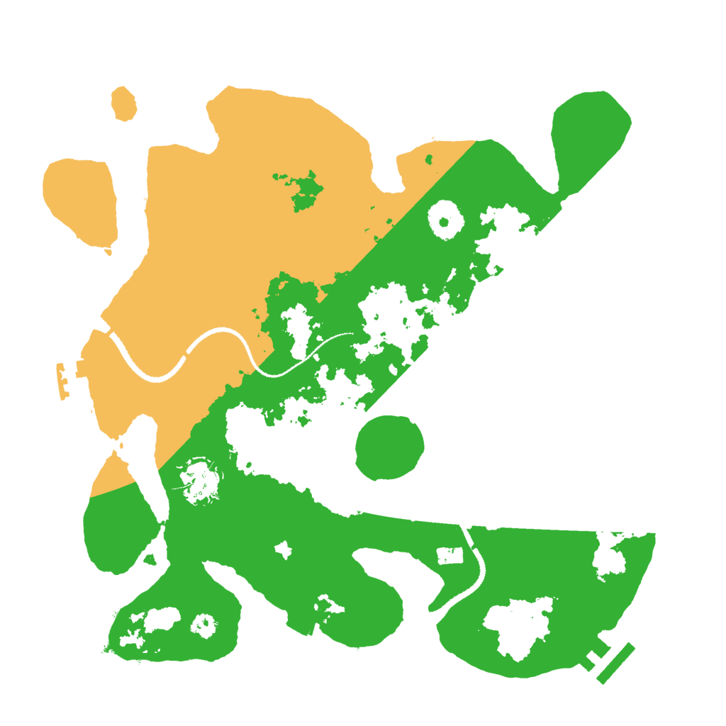 Biome Rust Map: Procedural Map, Size: 3000, Seed: 568213