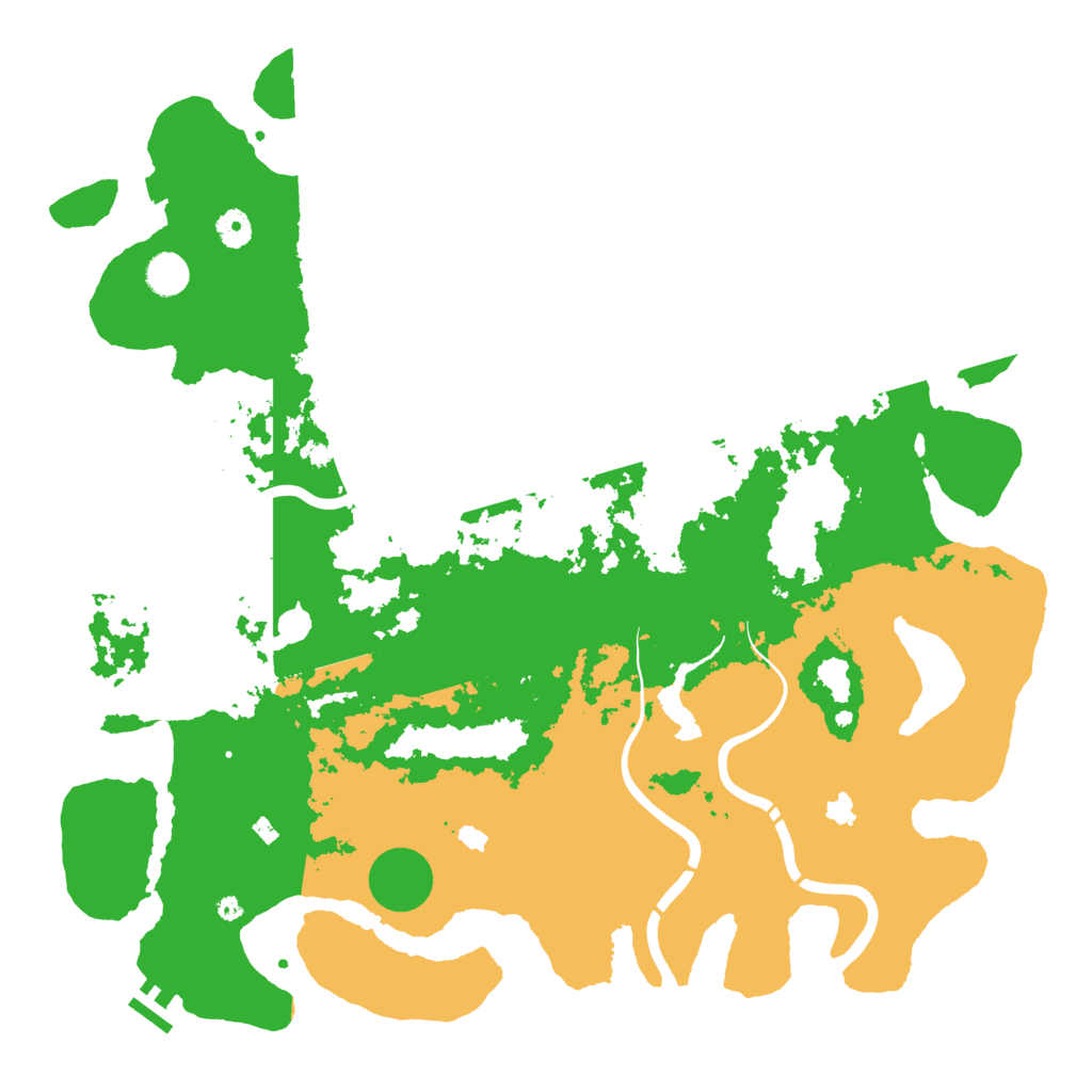 Biome Rust Map: Procedural Map, Size: 4500, Seed: 1234564