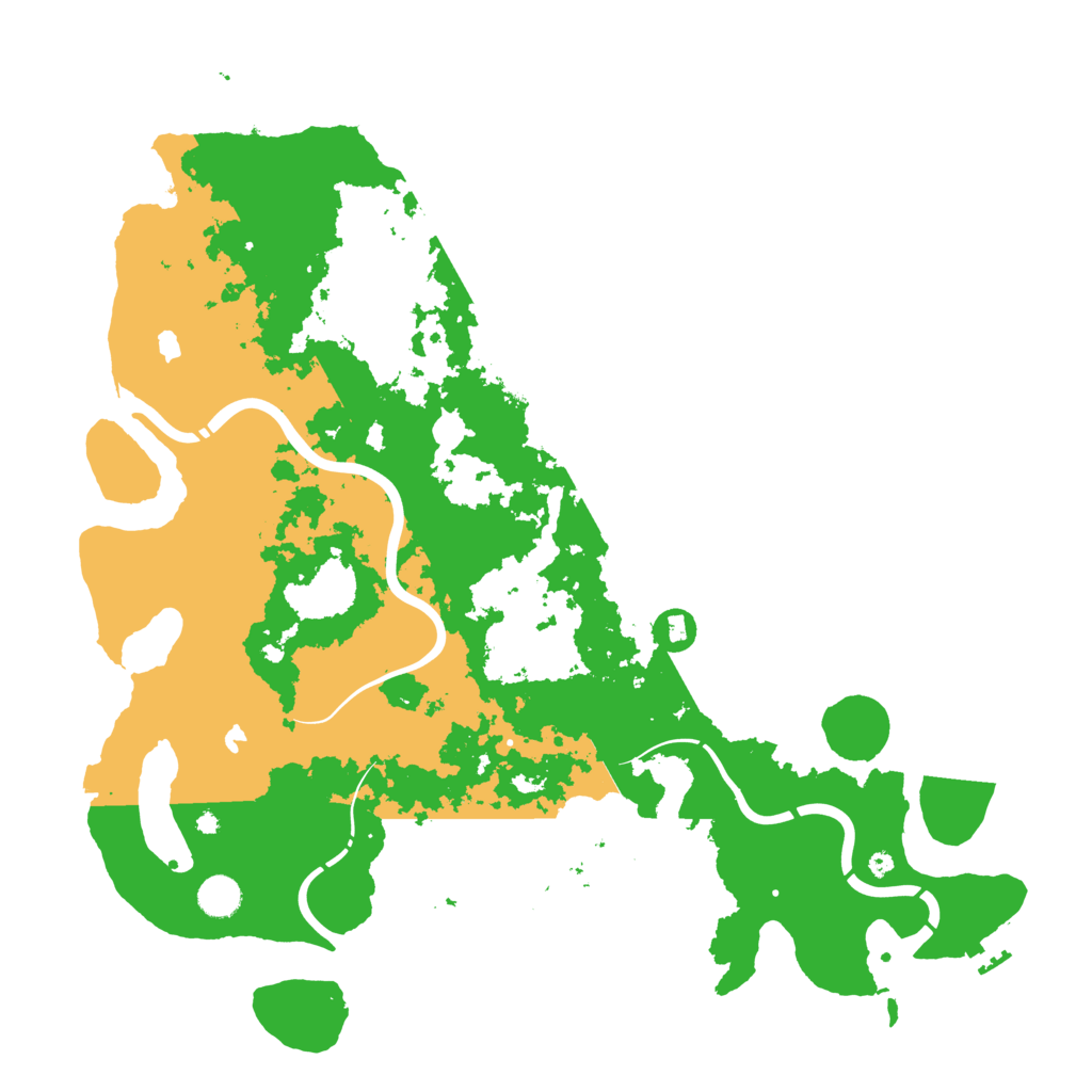 Biome Rust Map: Procedural Map, Size: 4500, Seed: 1234561