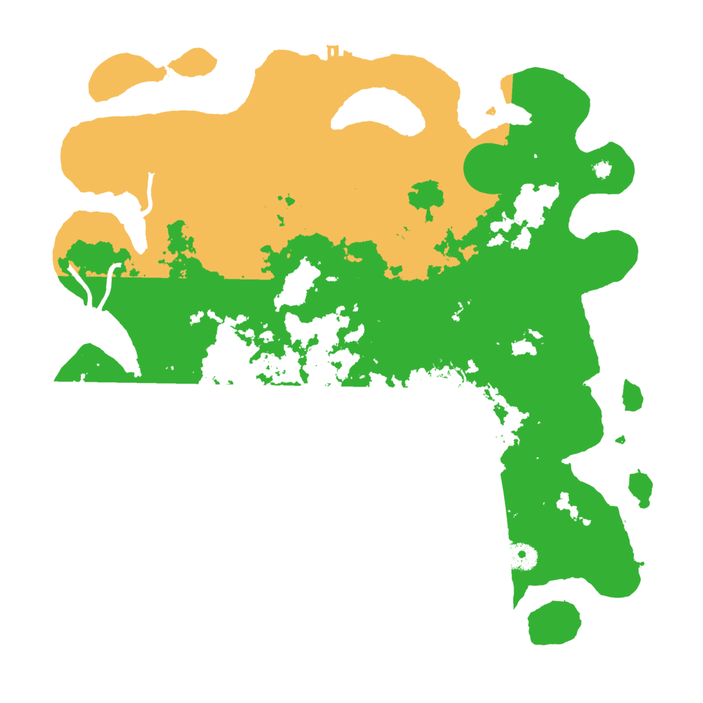 Biome Rust Map: Procedural Map, Size: 3700, Seed: 16274247