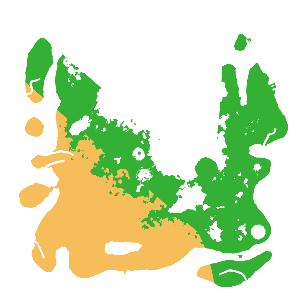 Biome Rust Map: Procedural Map, Size: 3700, Seed: 52198552