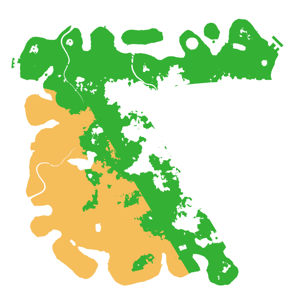 Biome Rust Map: Procedural Map, Size: 4400, Seed: 51202739