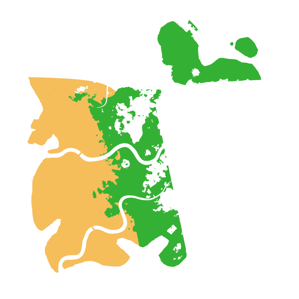 Biome Rust Map: Procedural Map, Size: 3500, Seed: 66910775