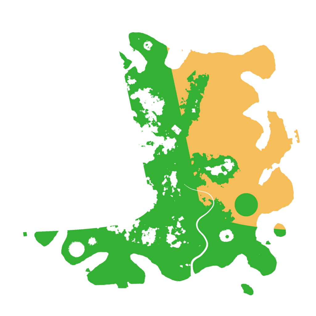 Biome Rust Map: Procedural Map, Size: 3600, Seed: 57052562